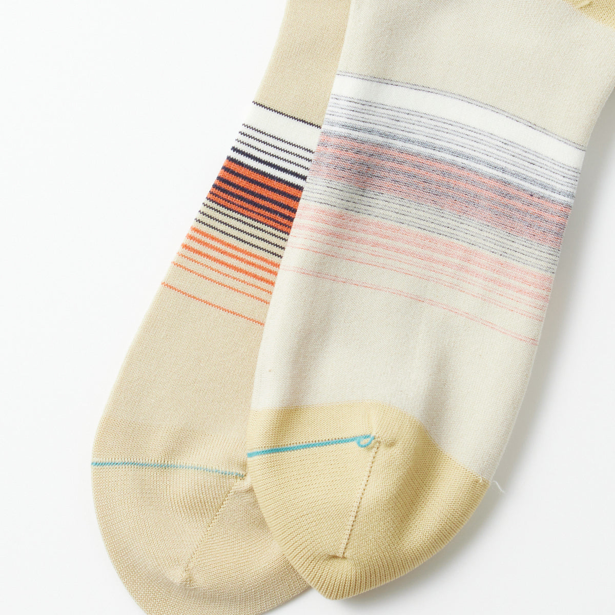 Horizon Stripe Socks - Beige