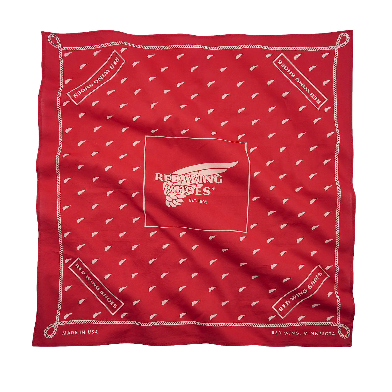 Bandana/Neckerchief - Red Cotton Logo