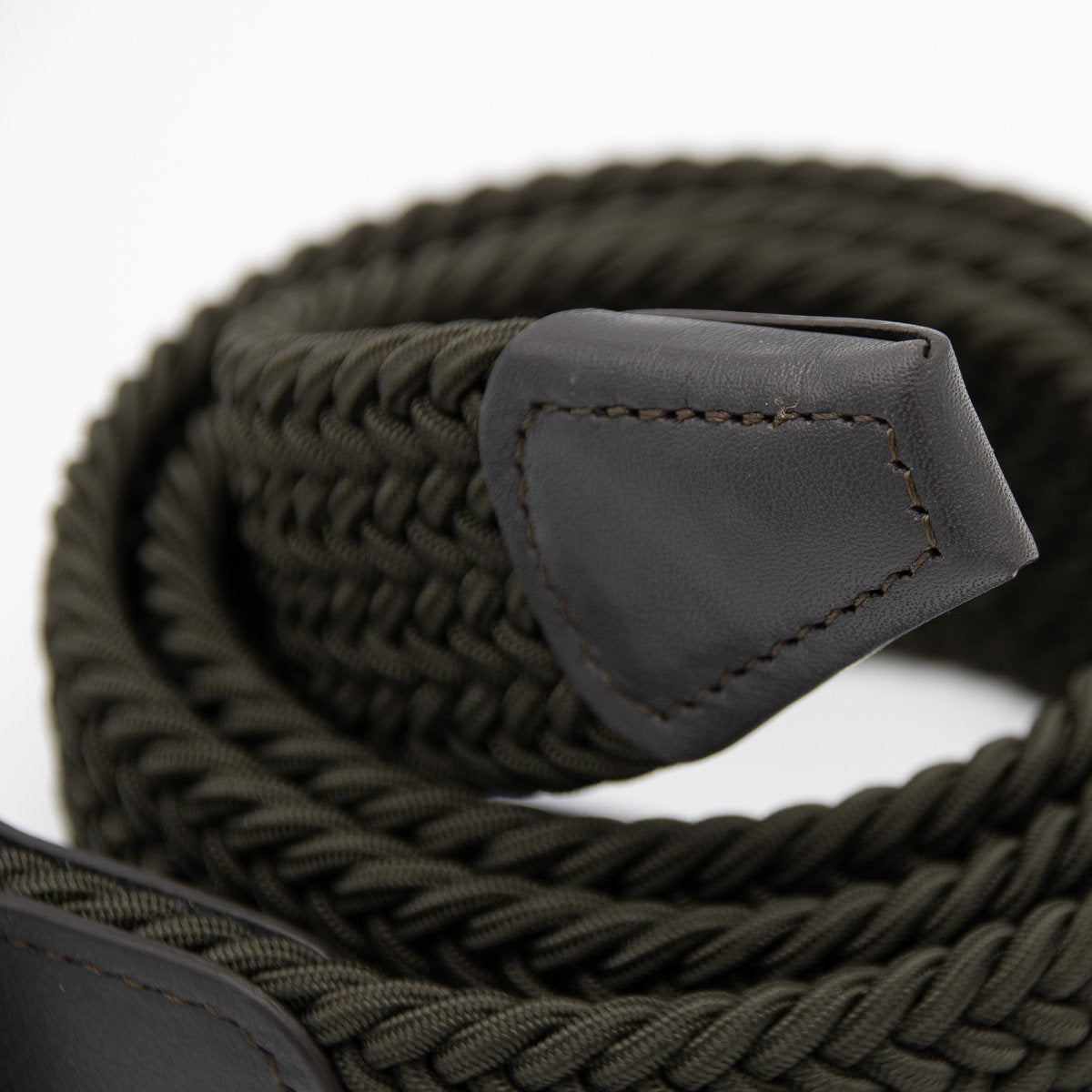 Belt - Olive Woven Elasticated