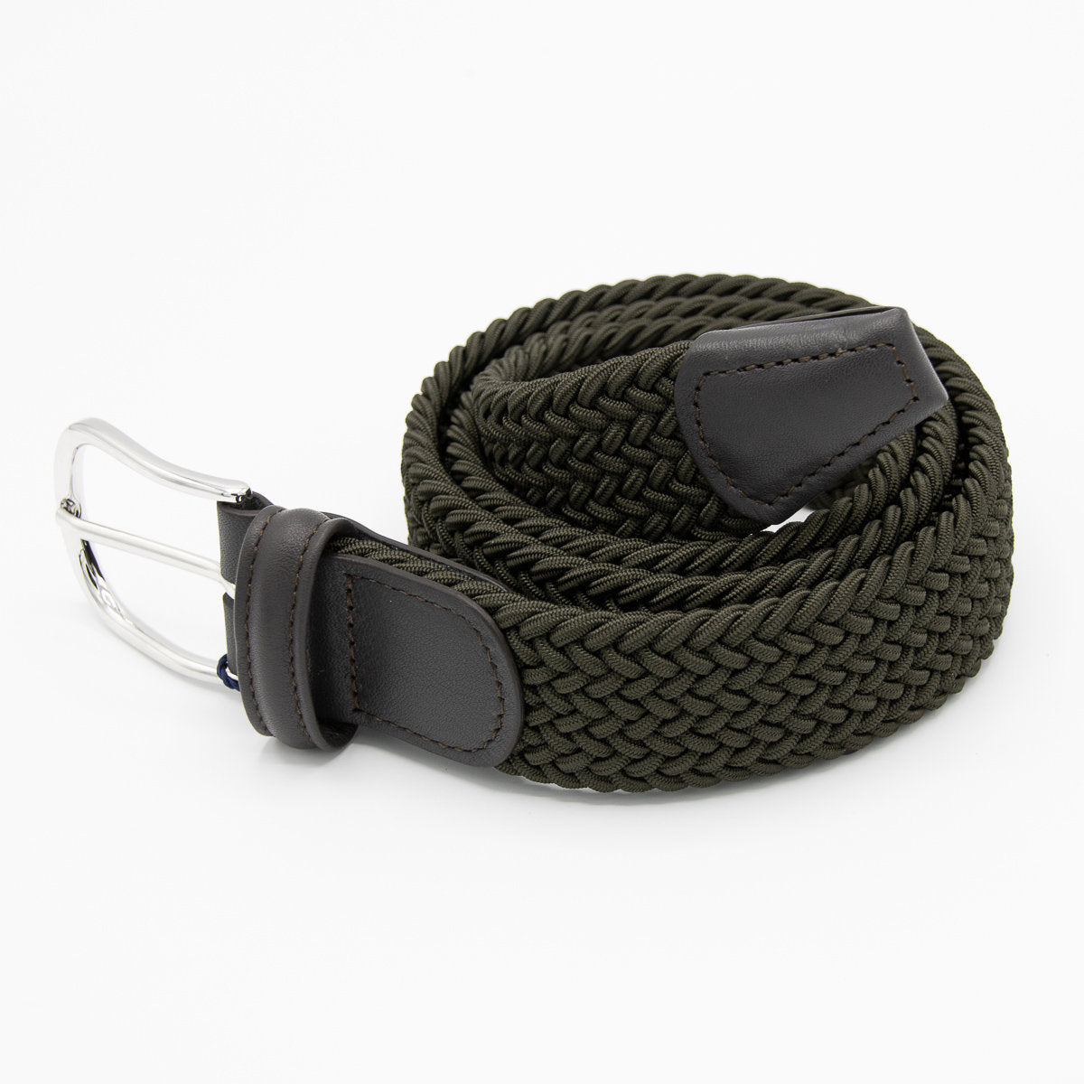 Belt - Olive Woven Elasticated