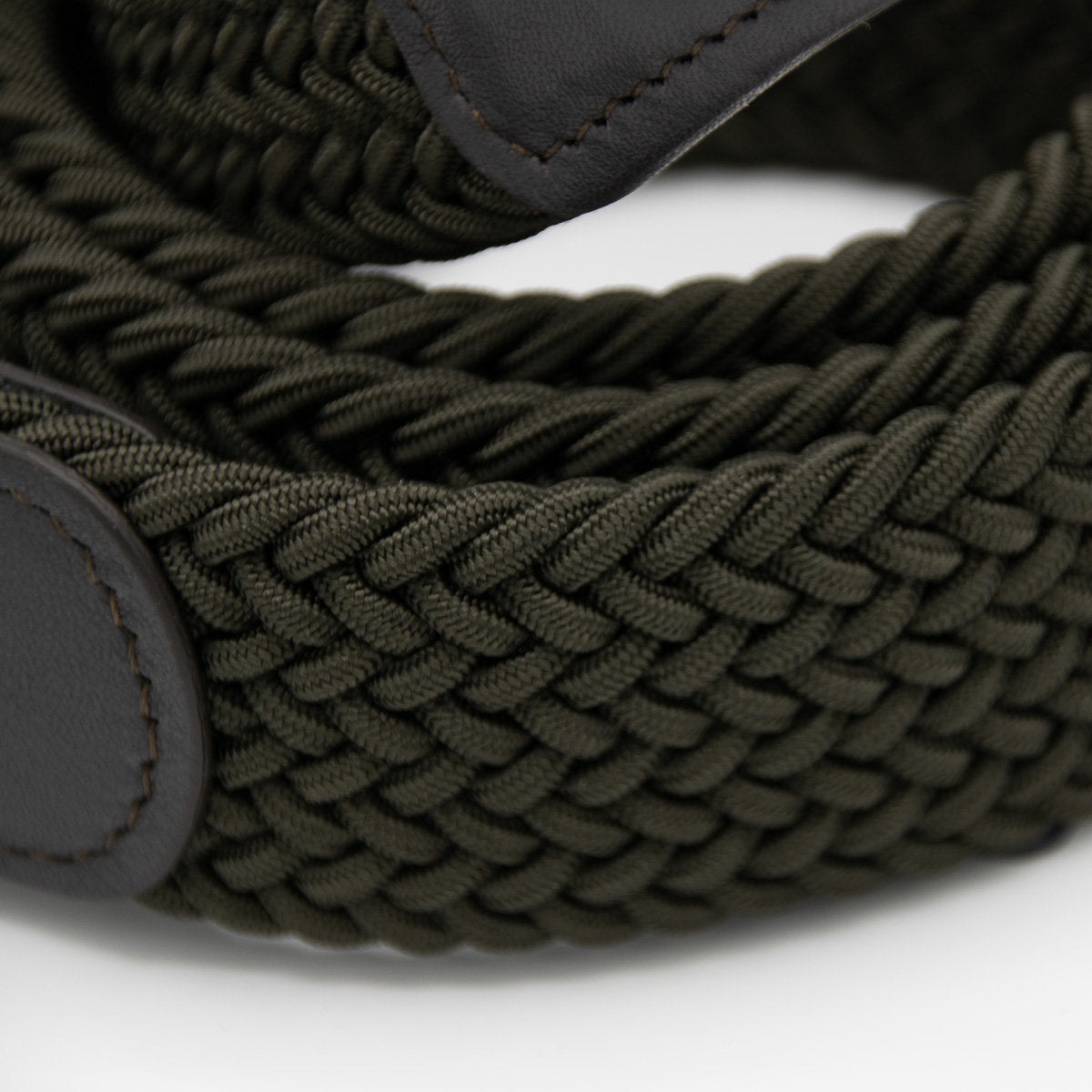Belt - Olive Woven Elasticated