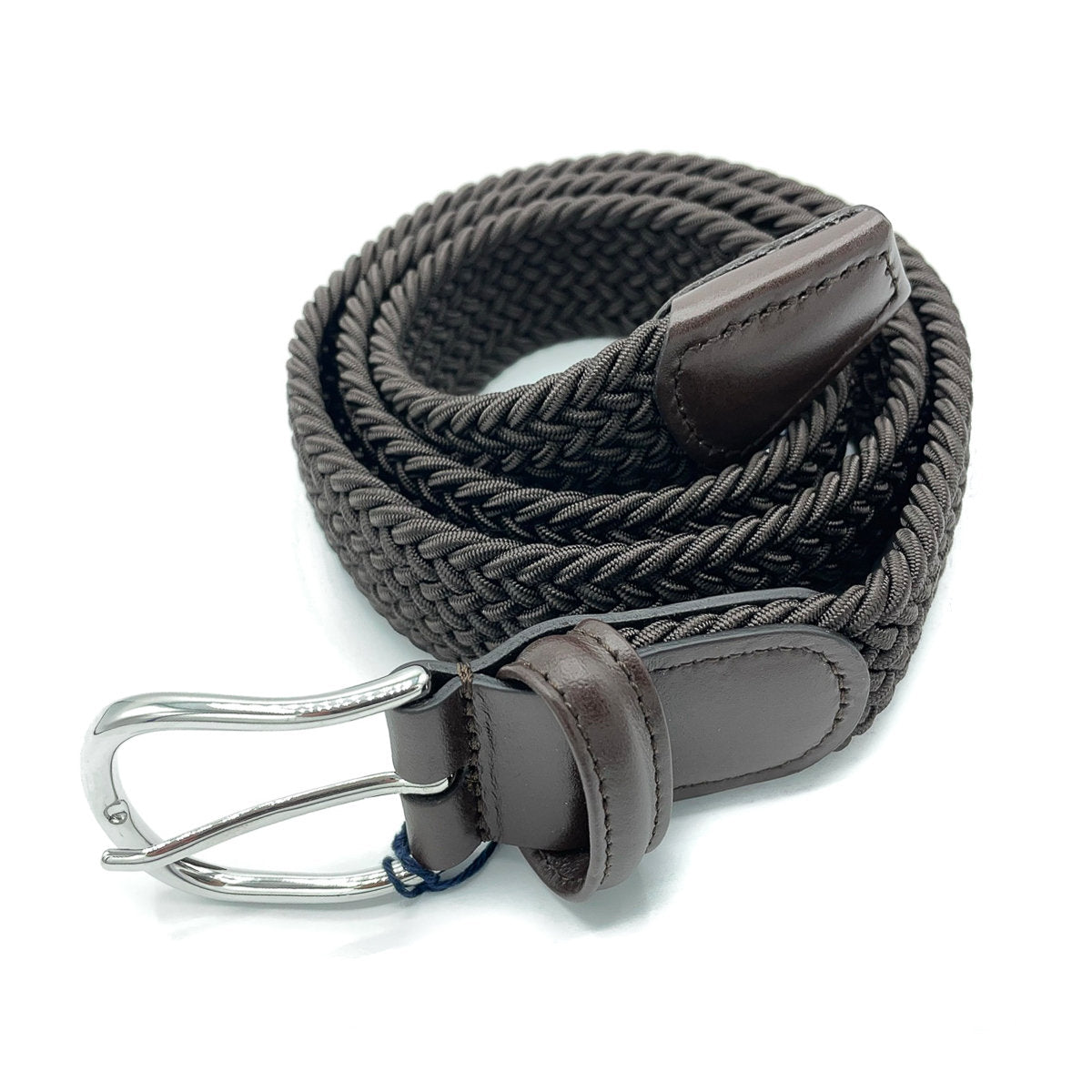 Belt - Brown Woven Elasticated