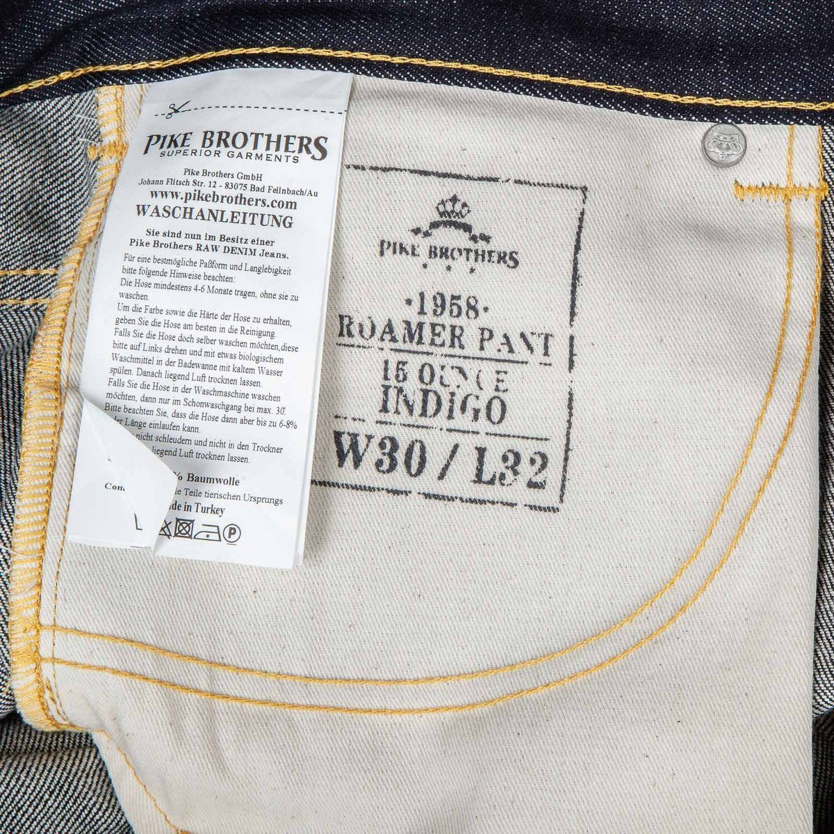 1958 Roamer Regular Straight 15oz - Indigo