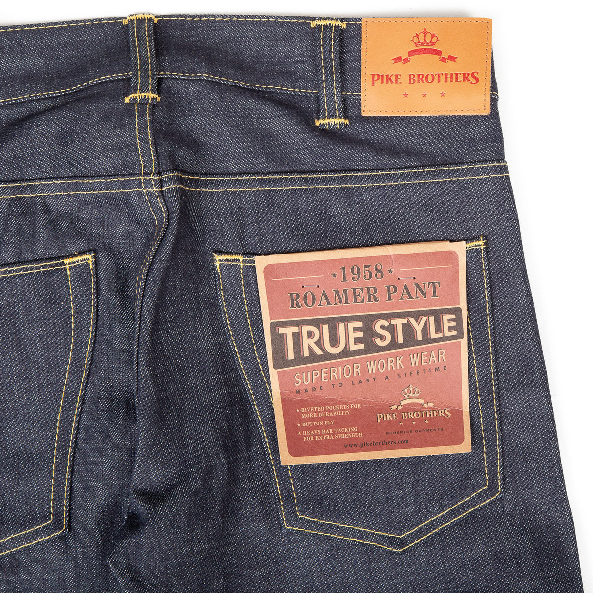 1958 Roamer Regular Straight 15oz - Indigo