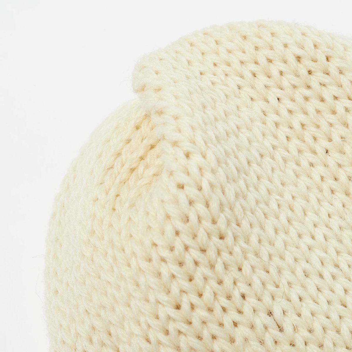 Wool Short Watch Cap - Ecru