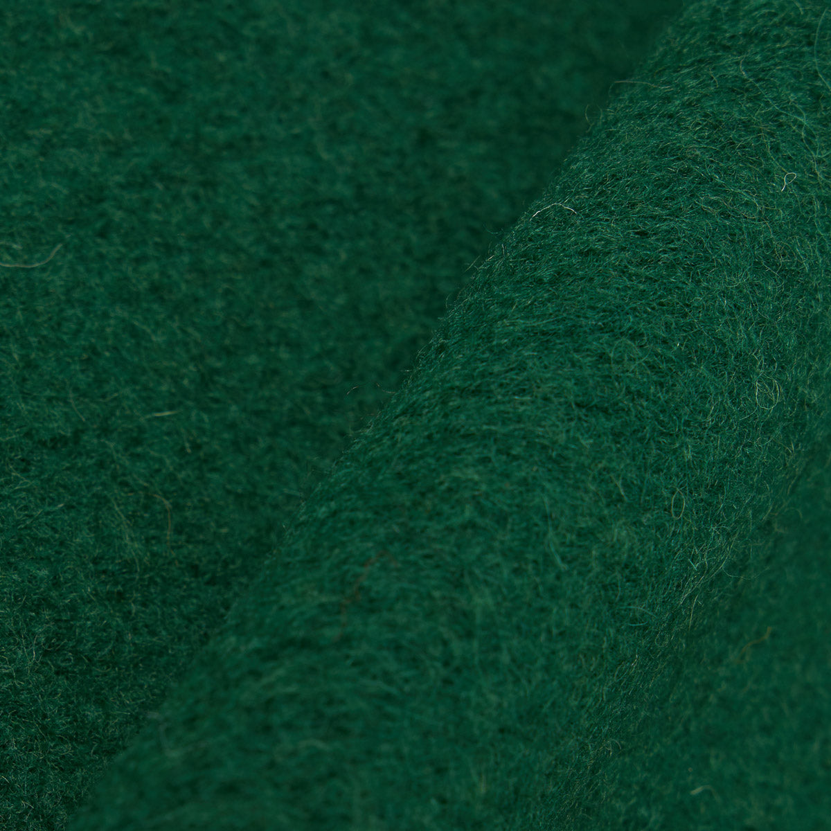 Zip Waistcoat - Green Wool Fleece