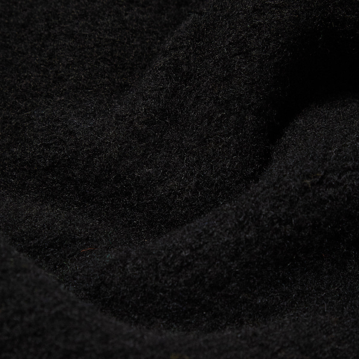 Cardigan - Black Wool Fleece
