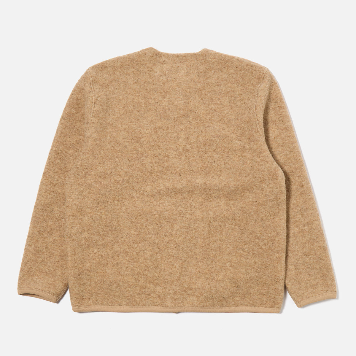 Cardigan - Fawn Wool Fleece