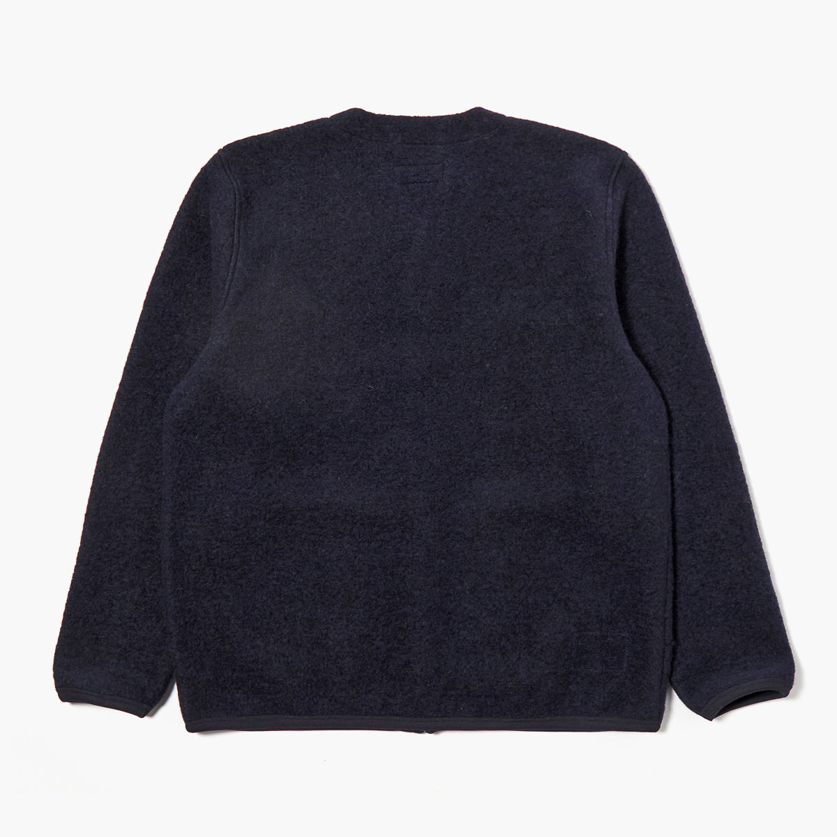 Cardigan - Navy Wool Fleece