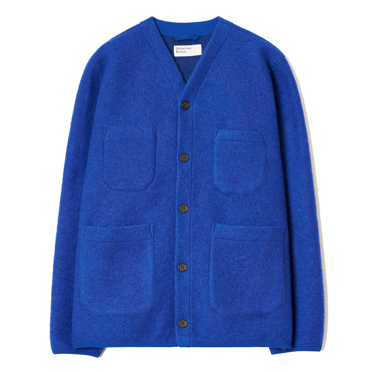 Cardigan - Blue Wool Fleece