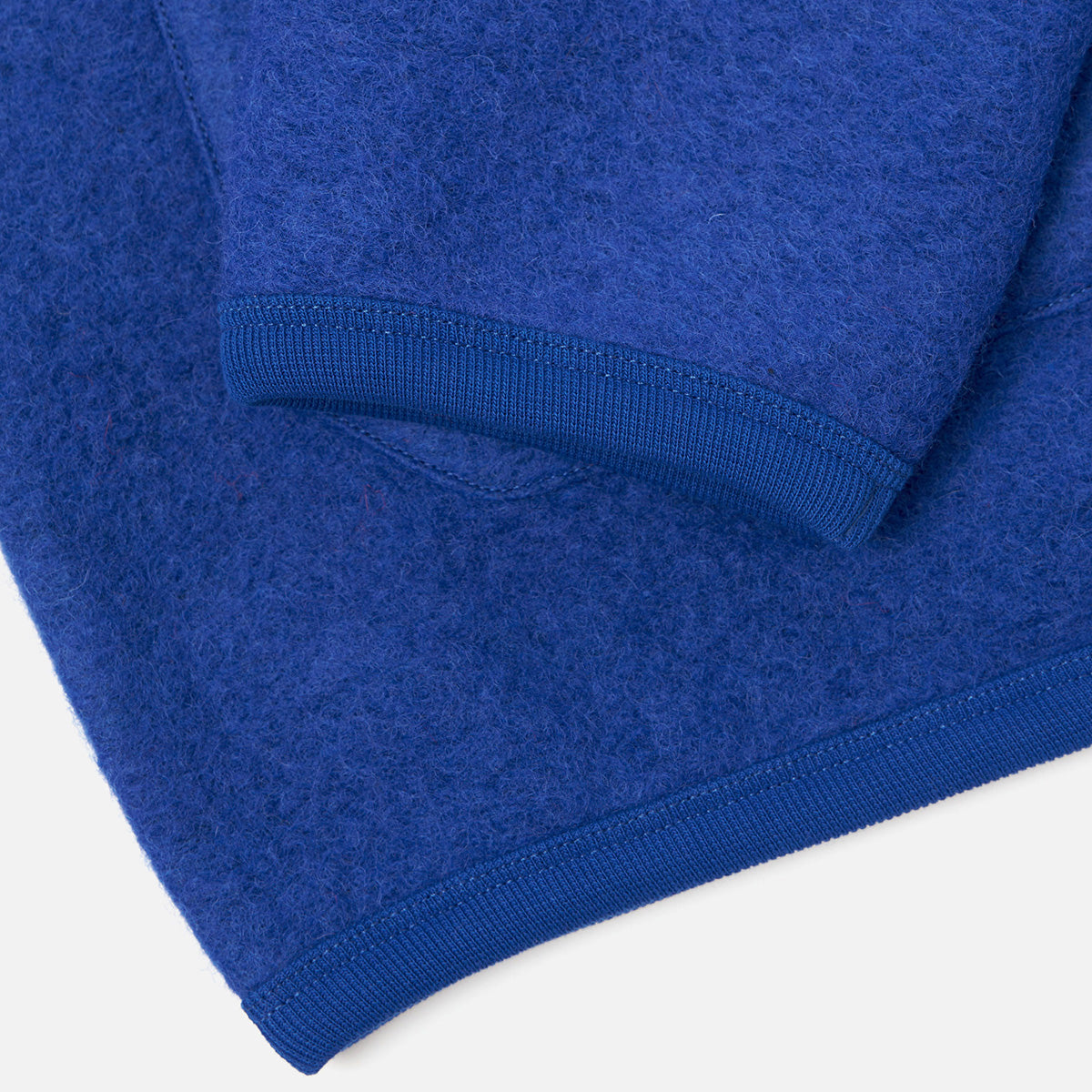 Cardigan - Blue Wool Fleece
