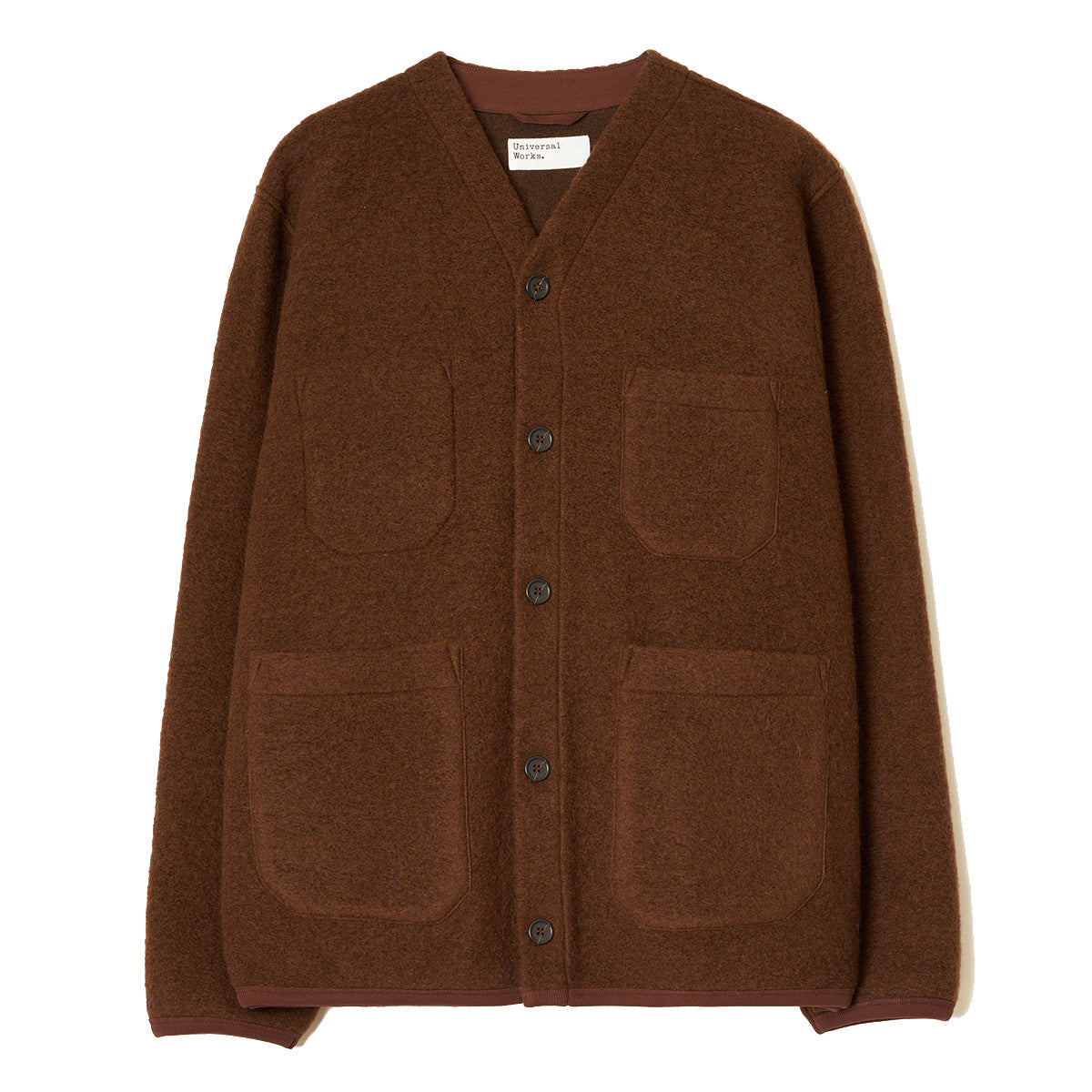 Cardigan - Cacao Wool Fleece