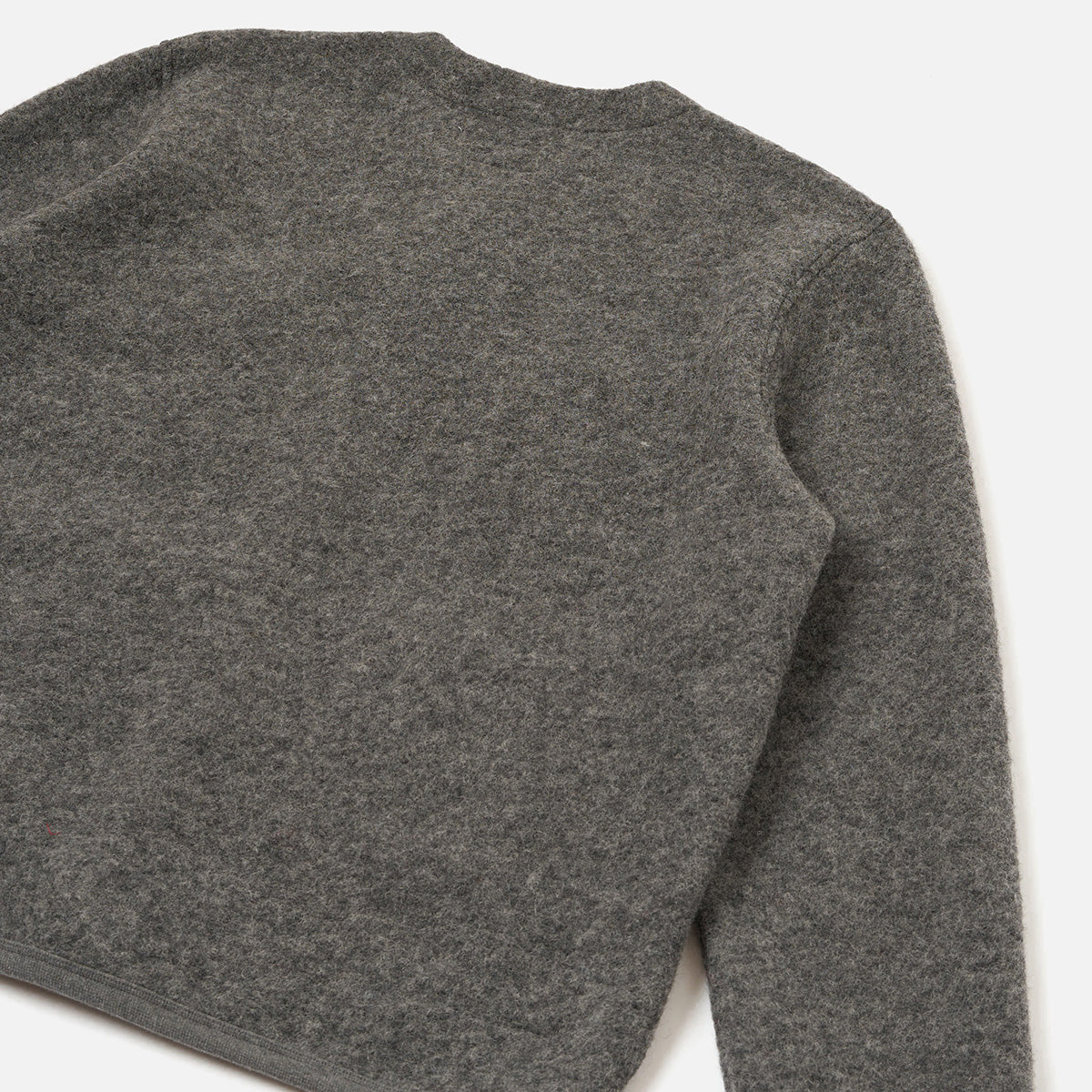 Cardigan - Grey Marl Wool Fleece