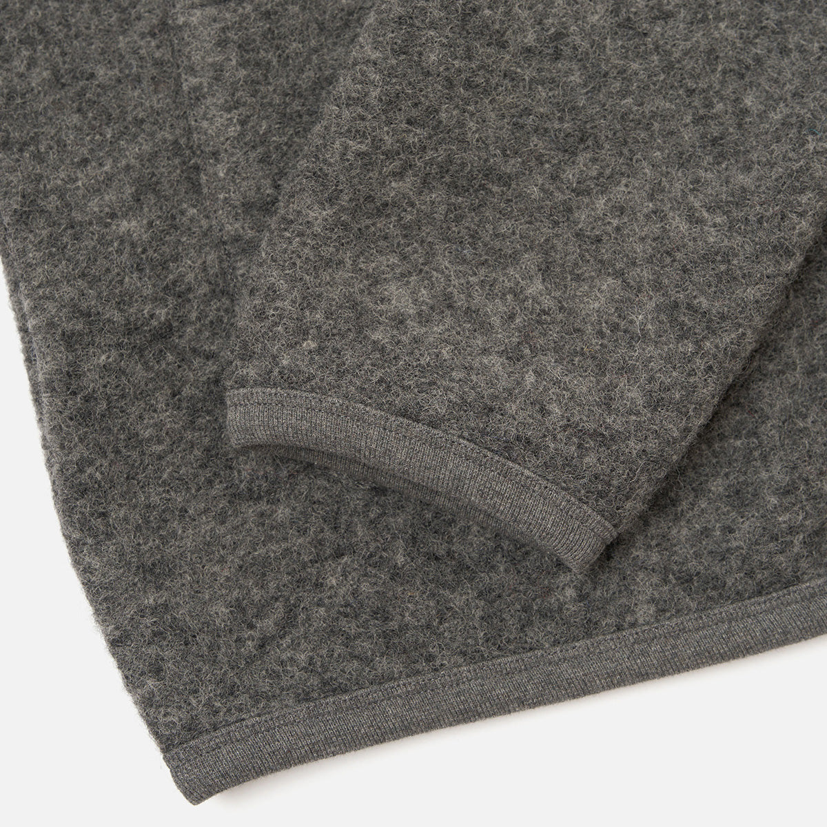 Cardigan - Grey Marl Wool Fleece