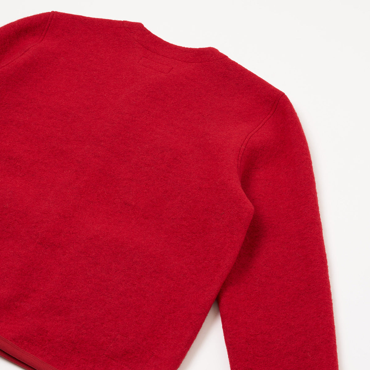 Cardigan - Scarlet Wool Fleece