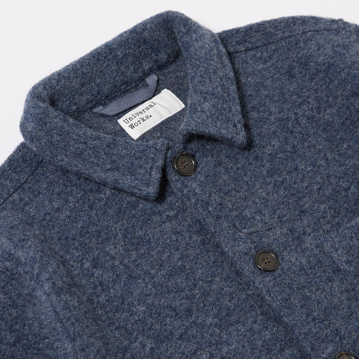 Field Jacket - Slate Blue Wool Fleece