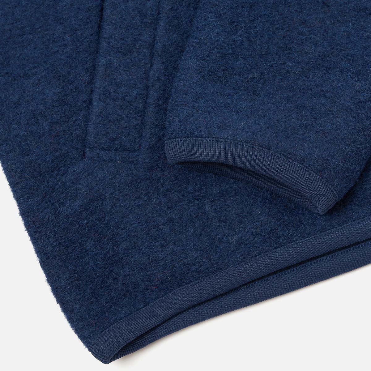 Zip Bomber - Indigo Wool Fleece