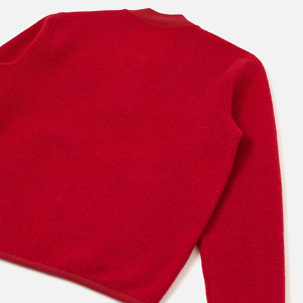 Zip Bomber - Scarlet Wool Fleece