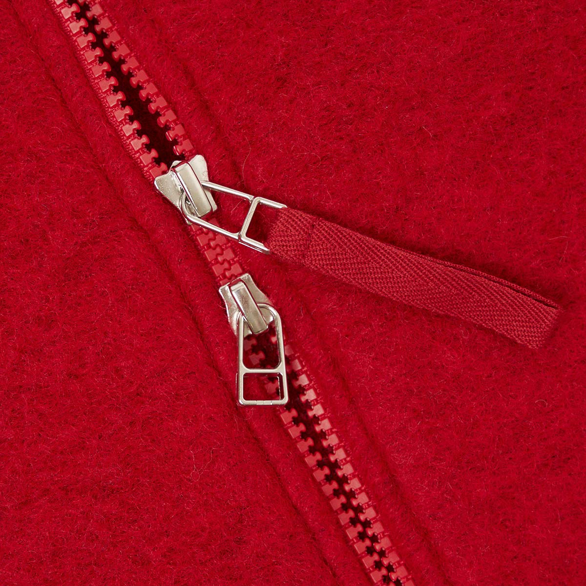 Zip Bomber - Scarlet Wool Fleece