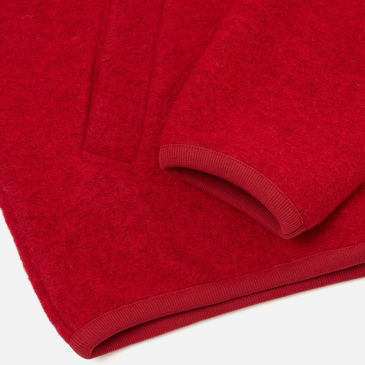 Zip Bomber - Scarlet Wool Fleece