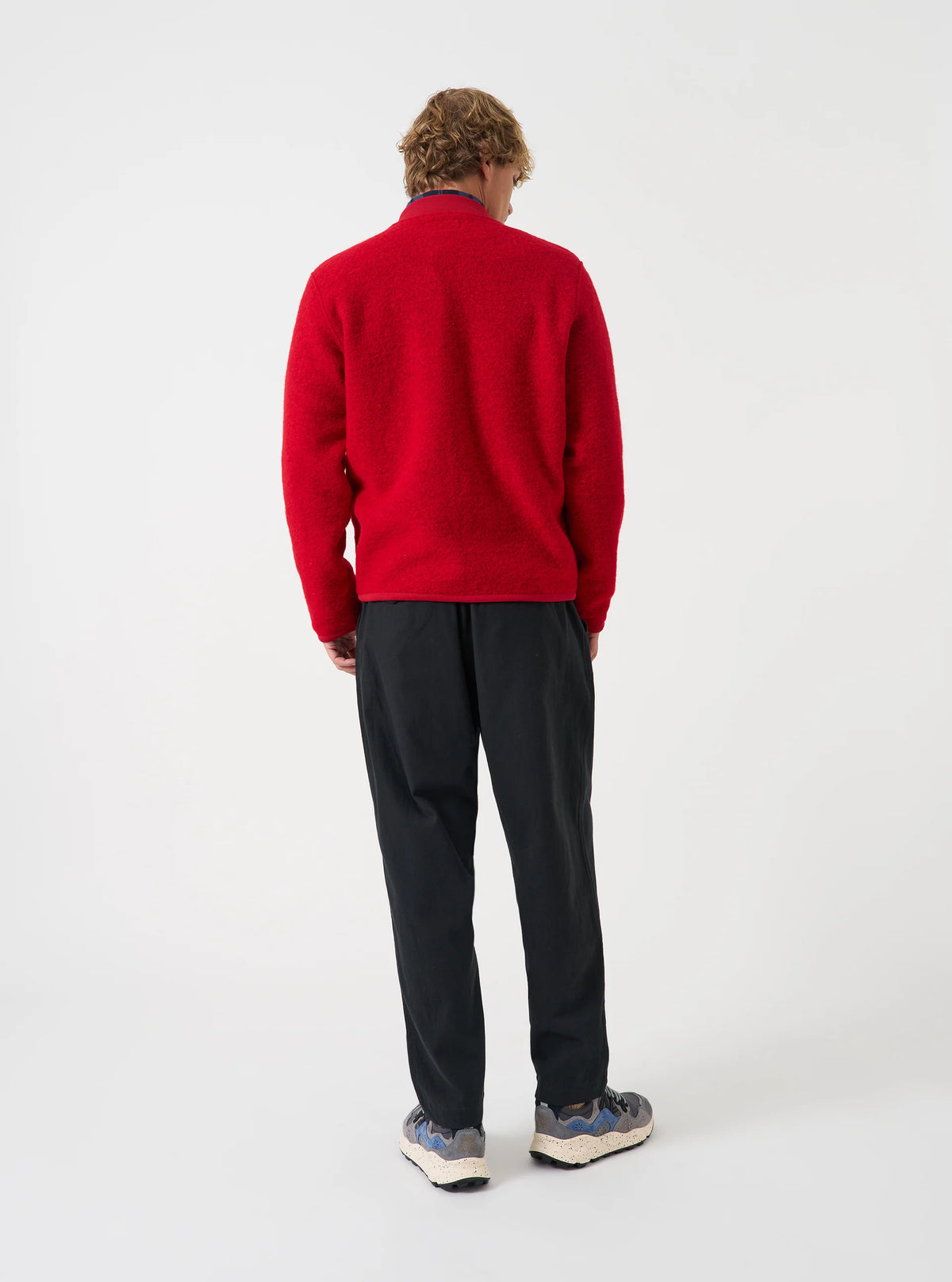 Zip Bomber - Scarlet Wool Fleece