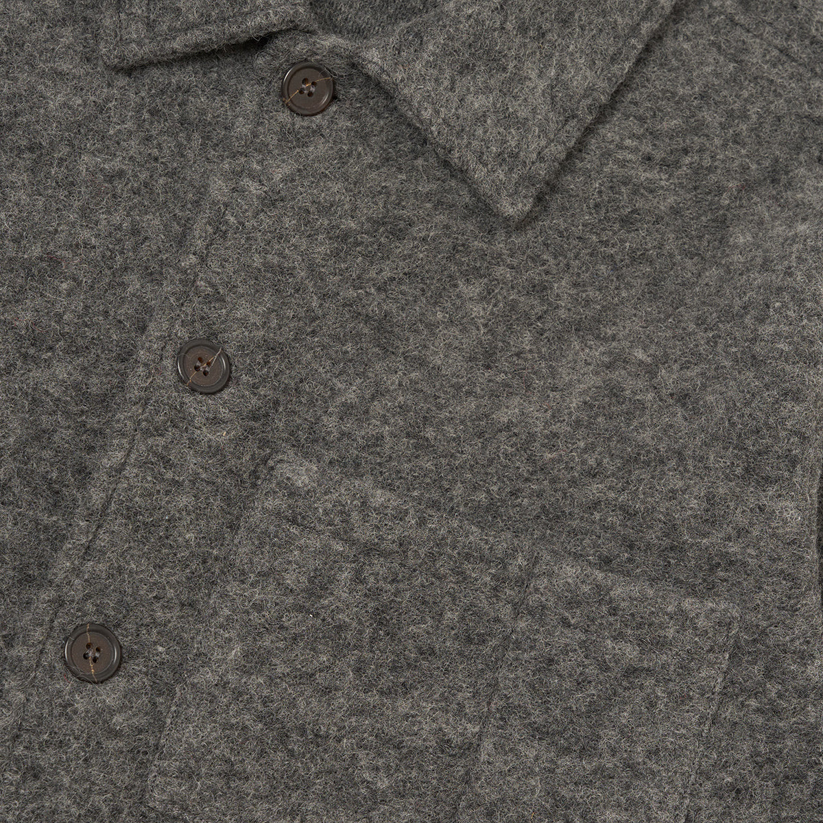 Uniform Jacket - Grey Marl Wool Fleece