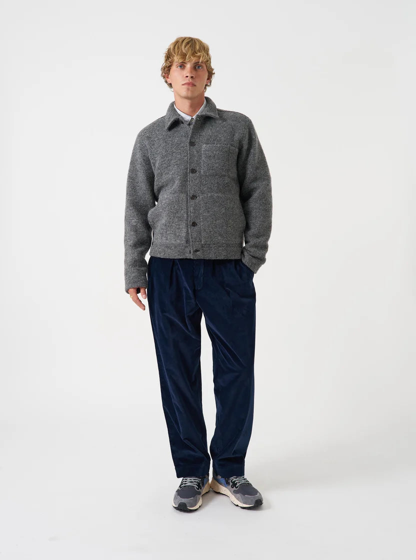 Uniform Jacket - Grey Marl Wool Fleece