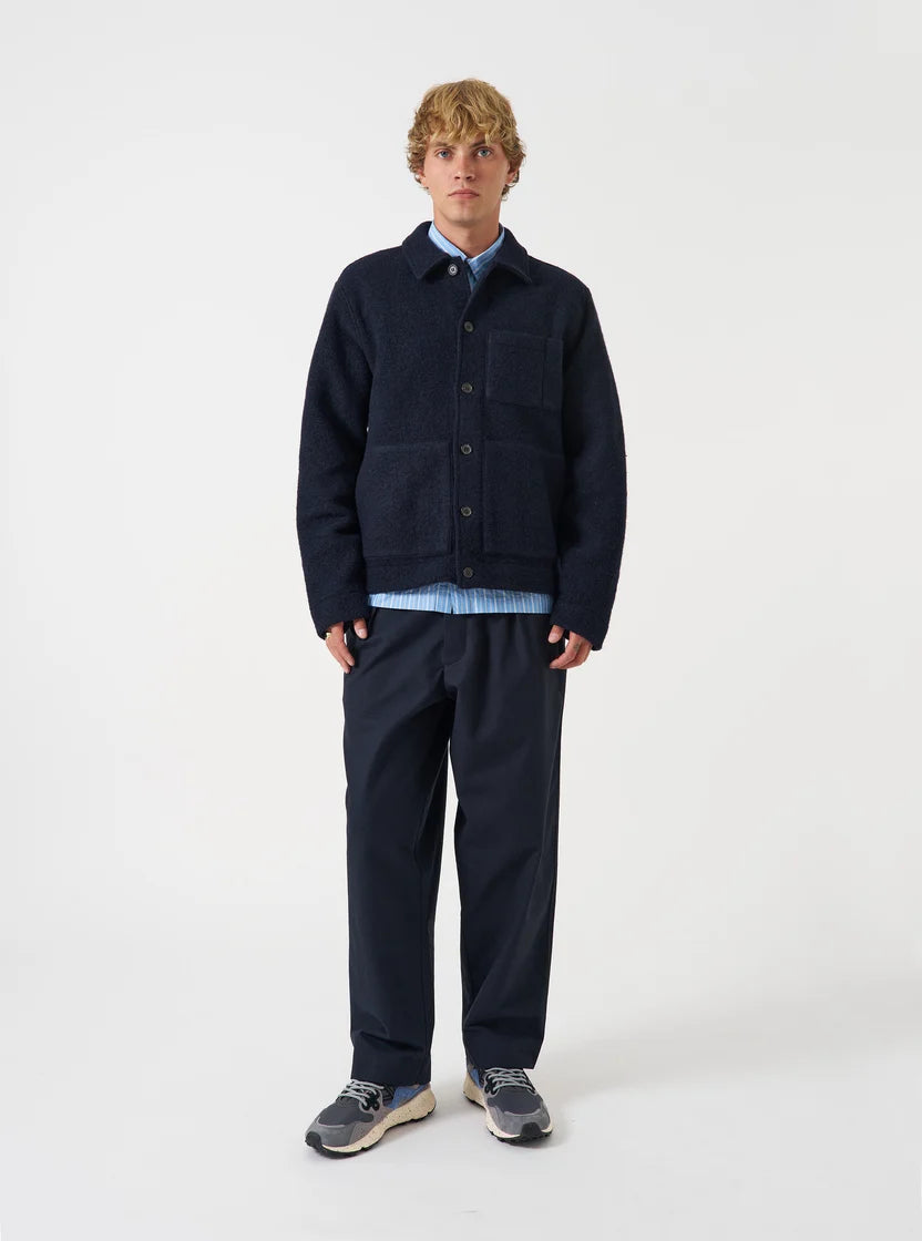 Uniform Jacket - Navy Wool Fleece