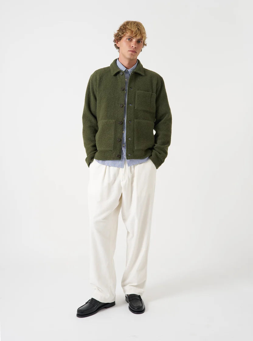 Uniform Jacket - Olive Wool Fleece