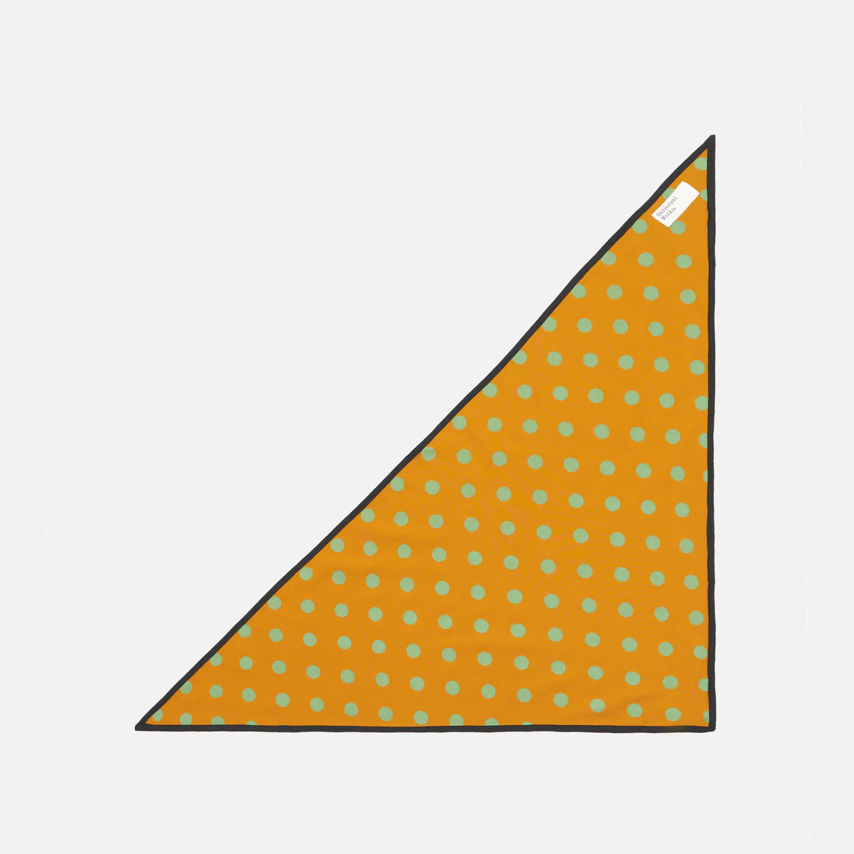 Dot Print Rayon Scout Scarf - Mustard