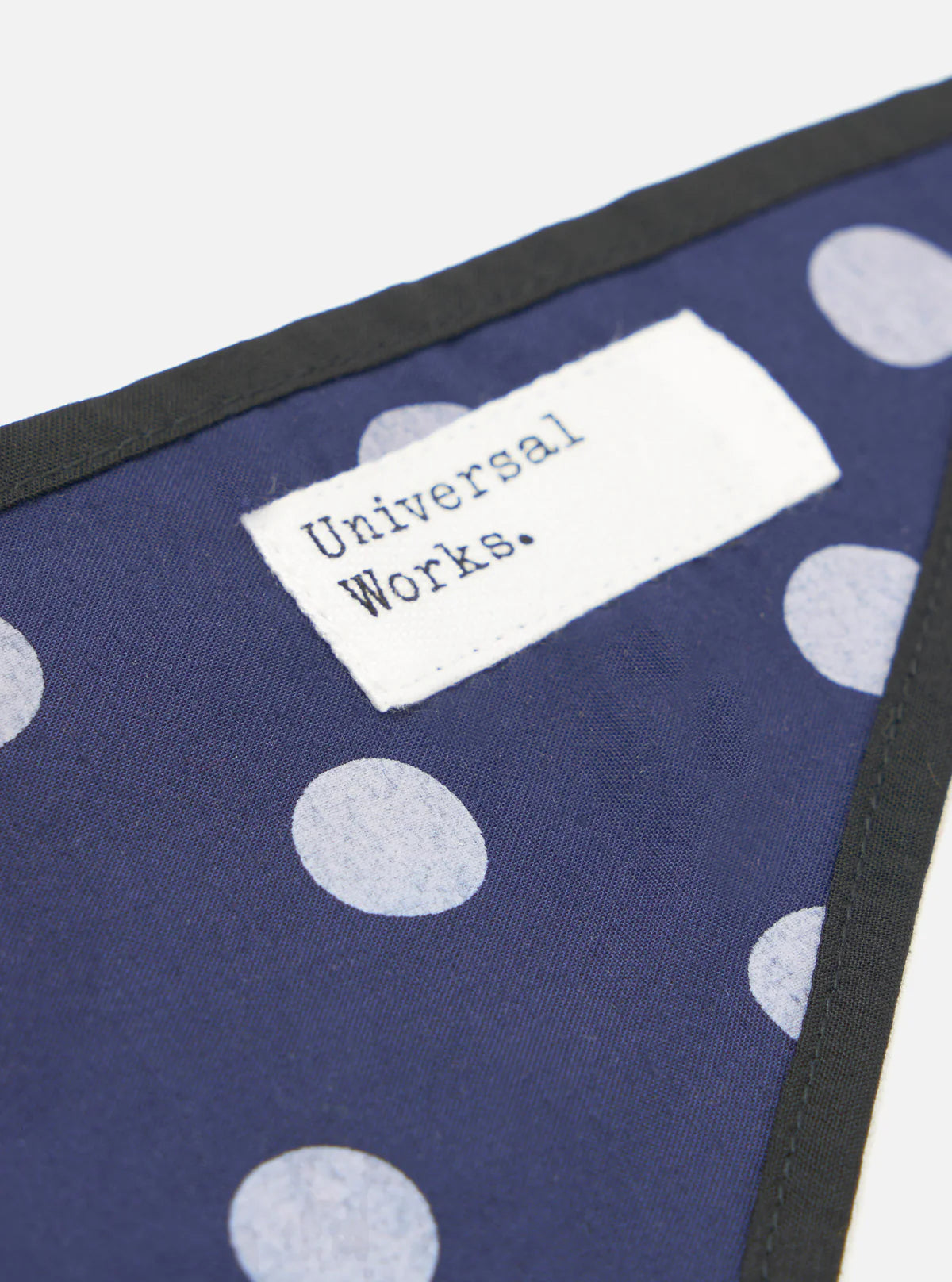 Dot Print Rayon Scout Scarf - Navy