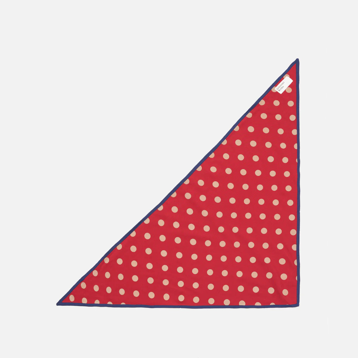 Dot Print Rayon Scout Scarf - Red