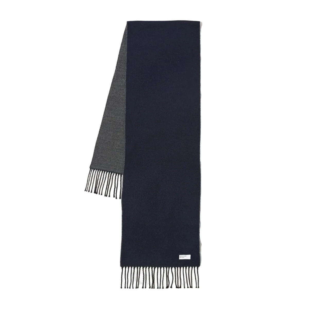 Double-Sided Scarf - Navy/Mid Grey