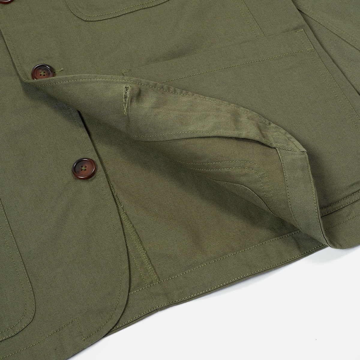 Bakers Jacket - Light Olive Twill