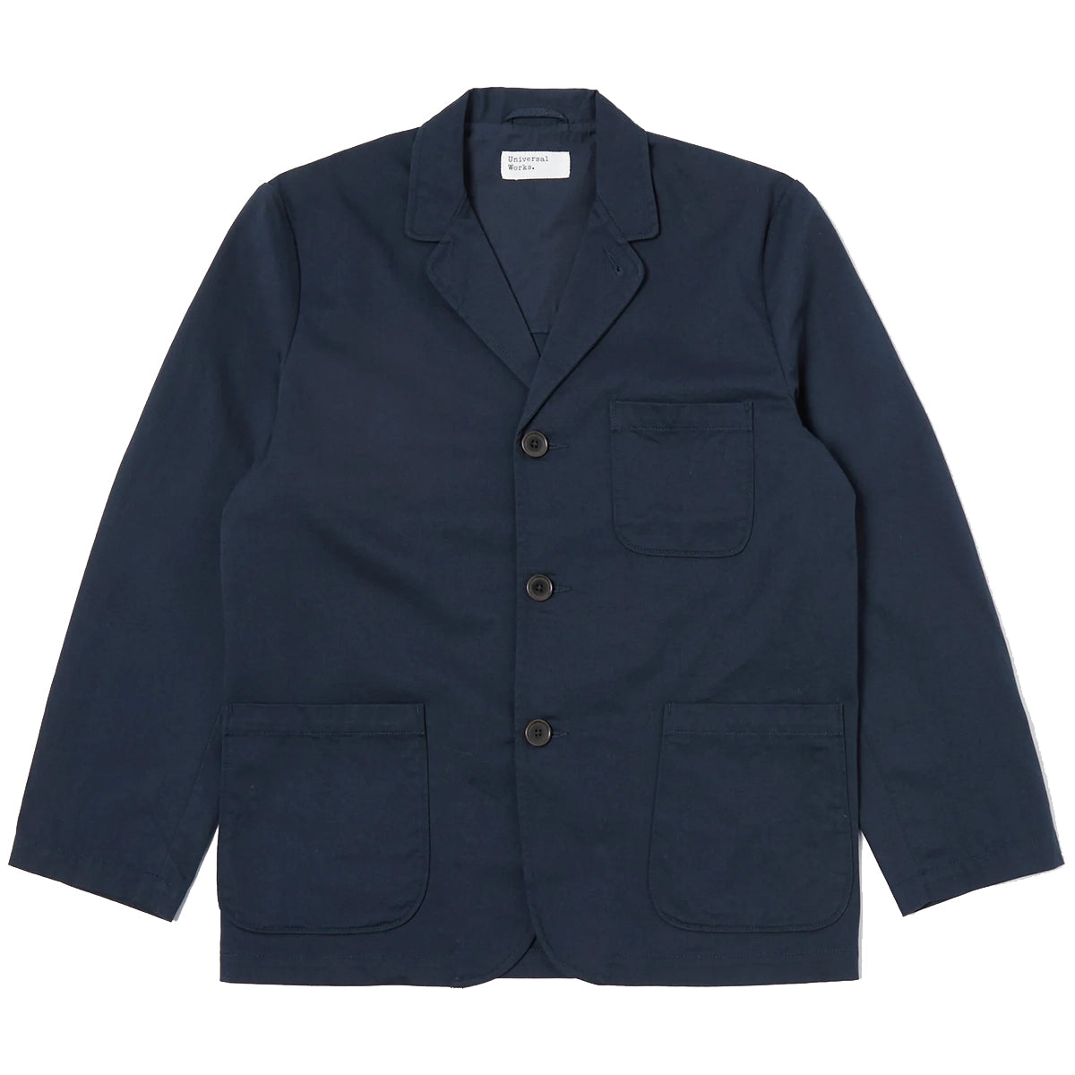 Three Button Jacket - Navy Twill