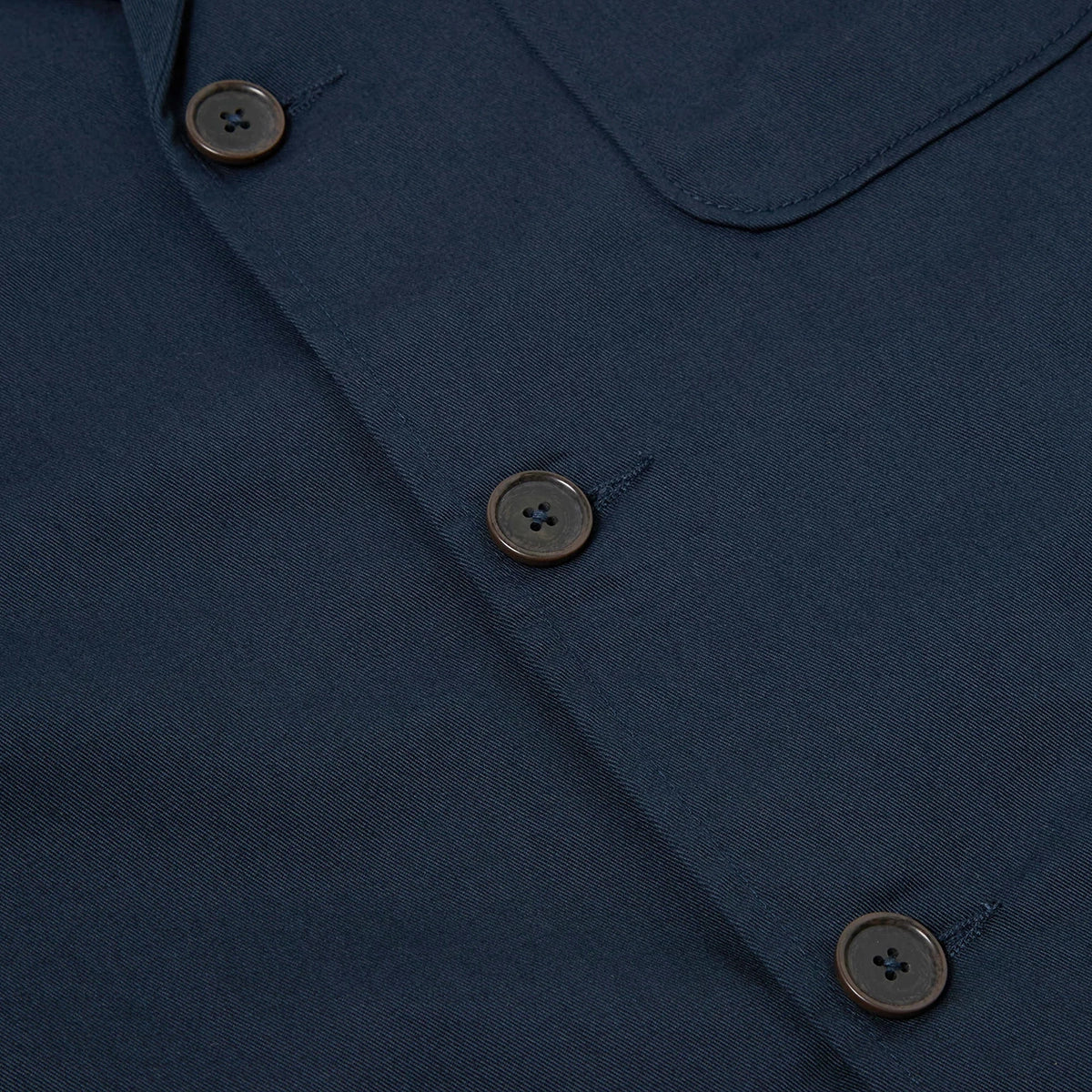 Three Button Jacket - Navy Twill