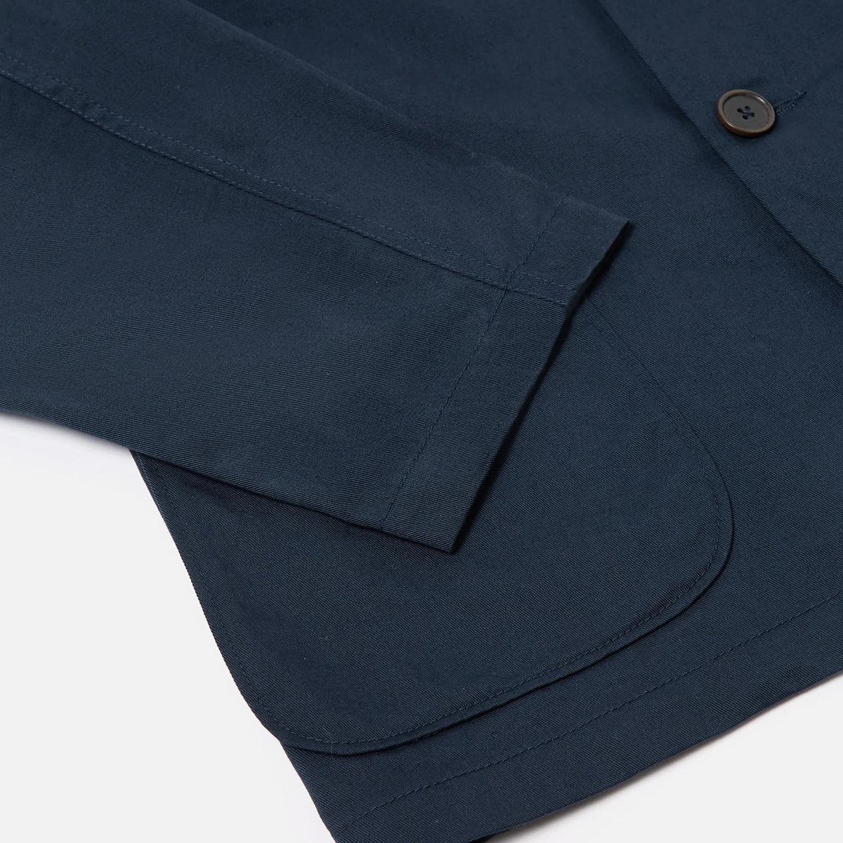 Three Button Jacket - Navy Twill