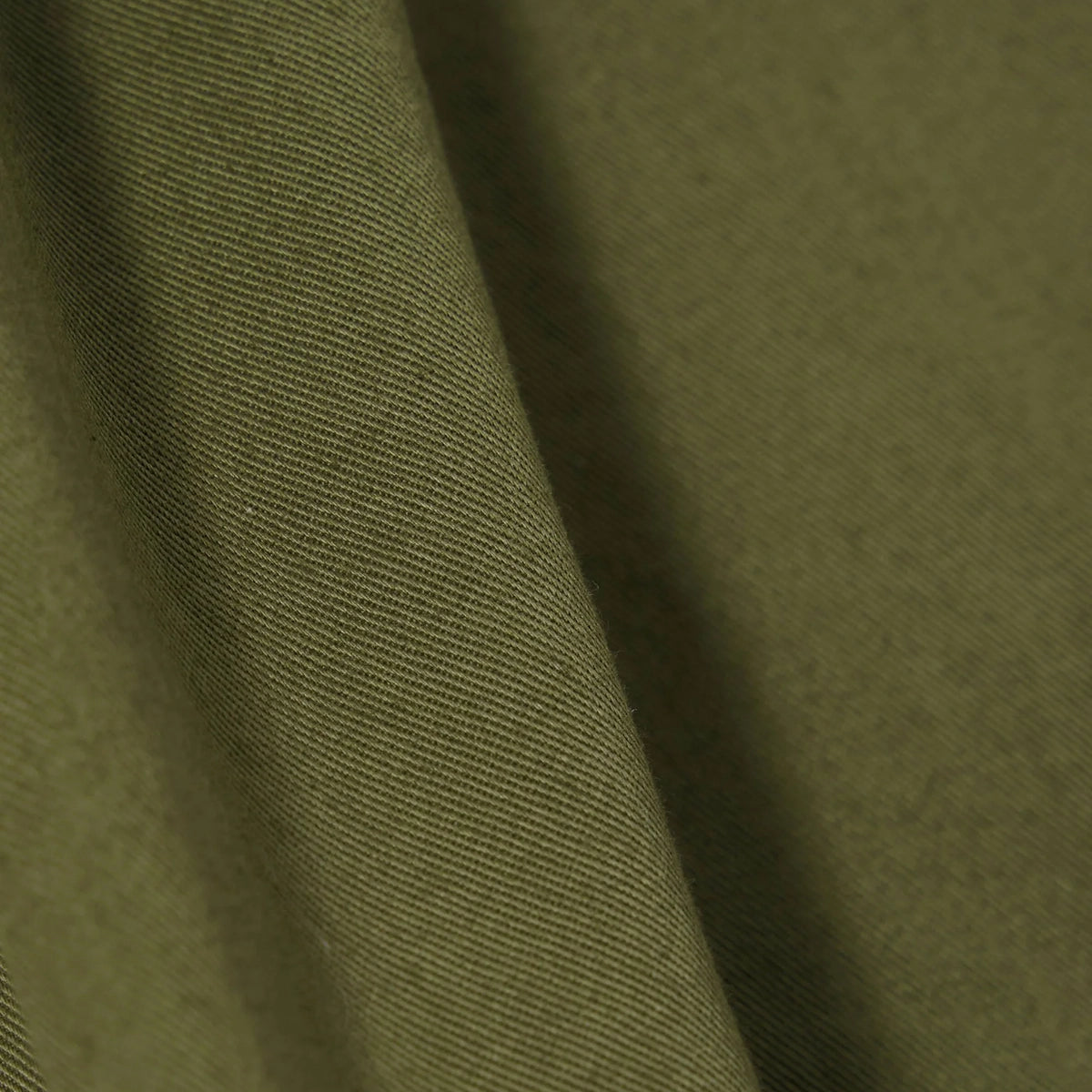 Pleated Track Pant - Light Olive Twill