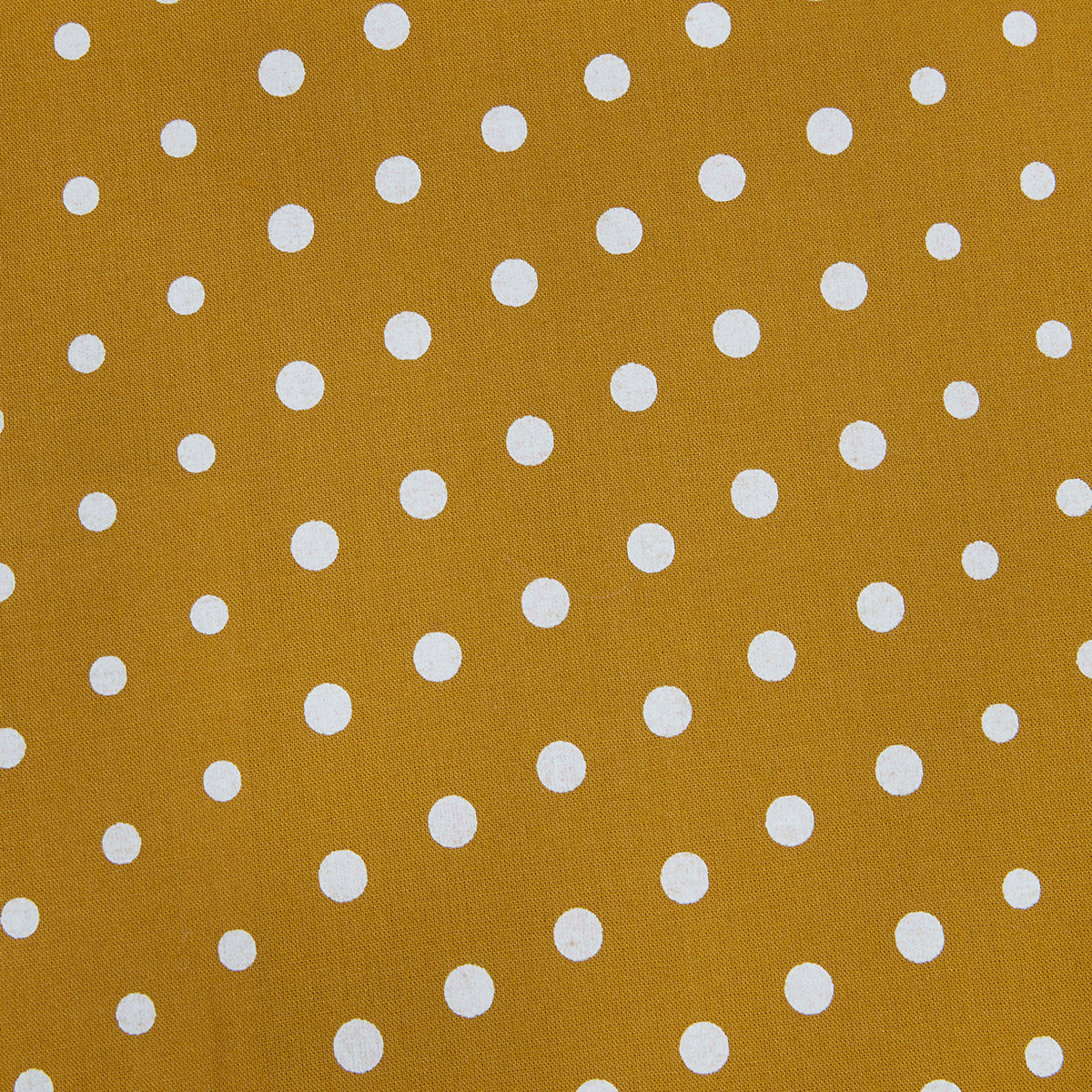 Short Scarf - Mustard Dot Print