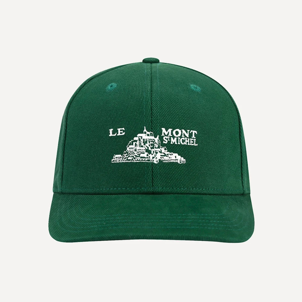 Avila Embroidered Cap - Green