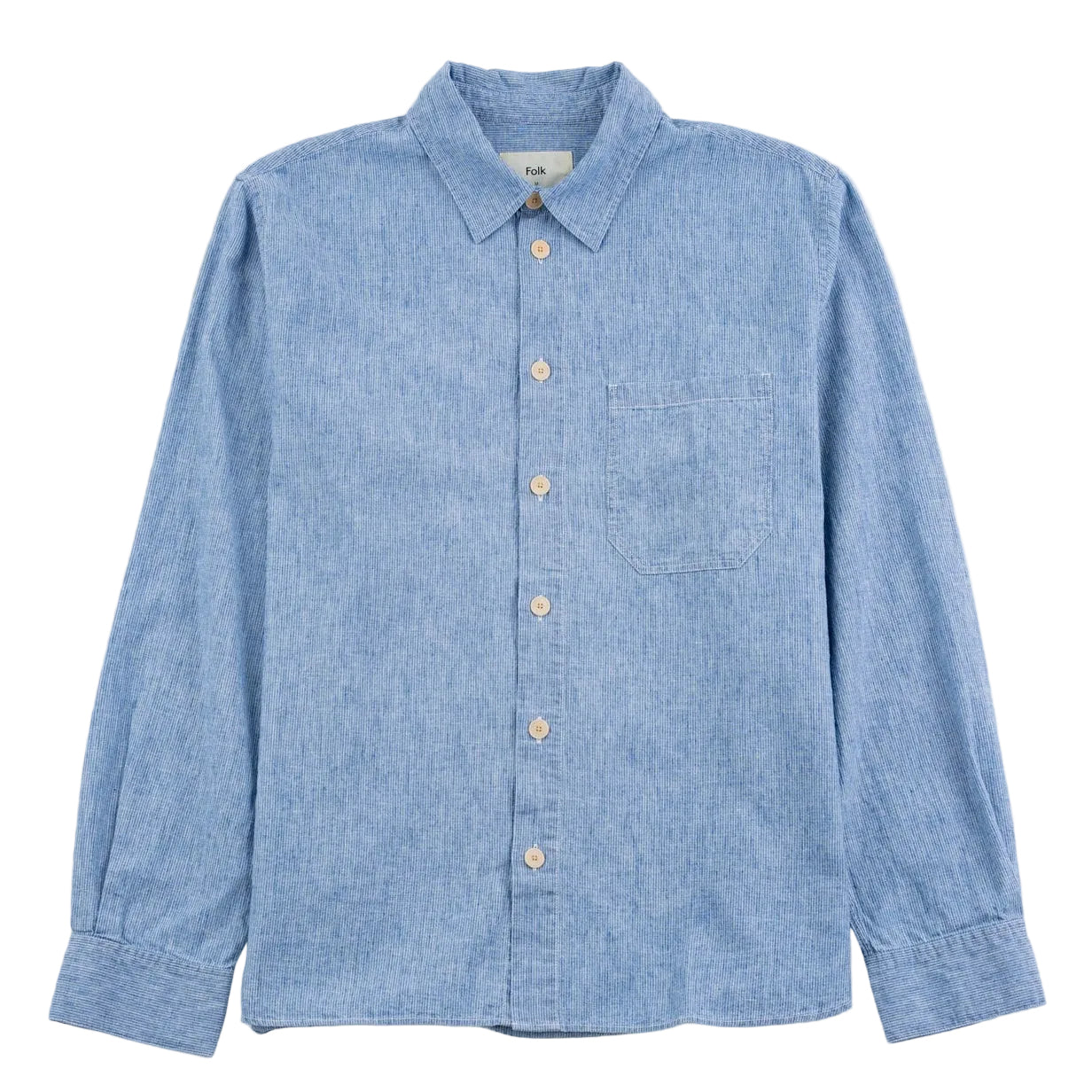 Easy Fit Shirt - Washed Indigo Stripe
