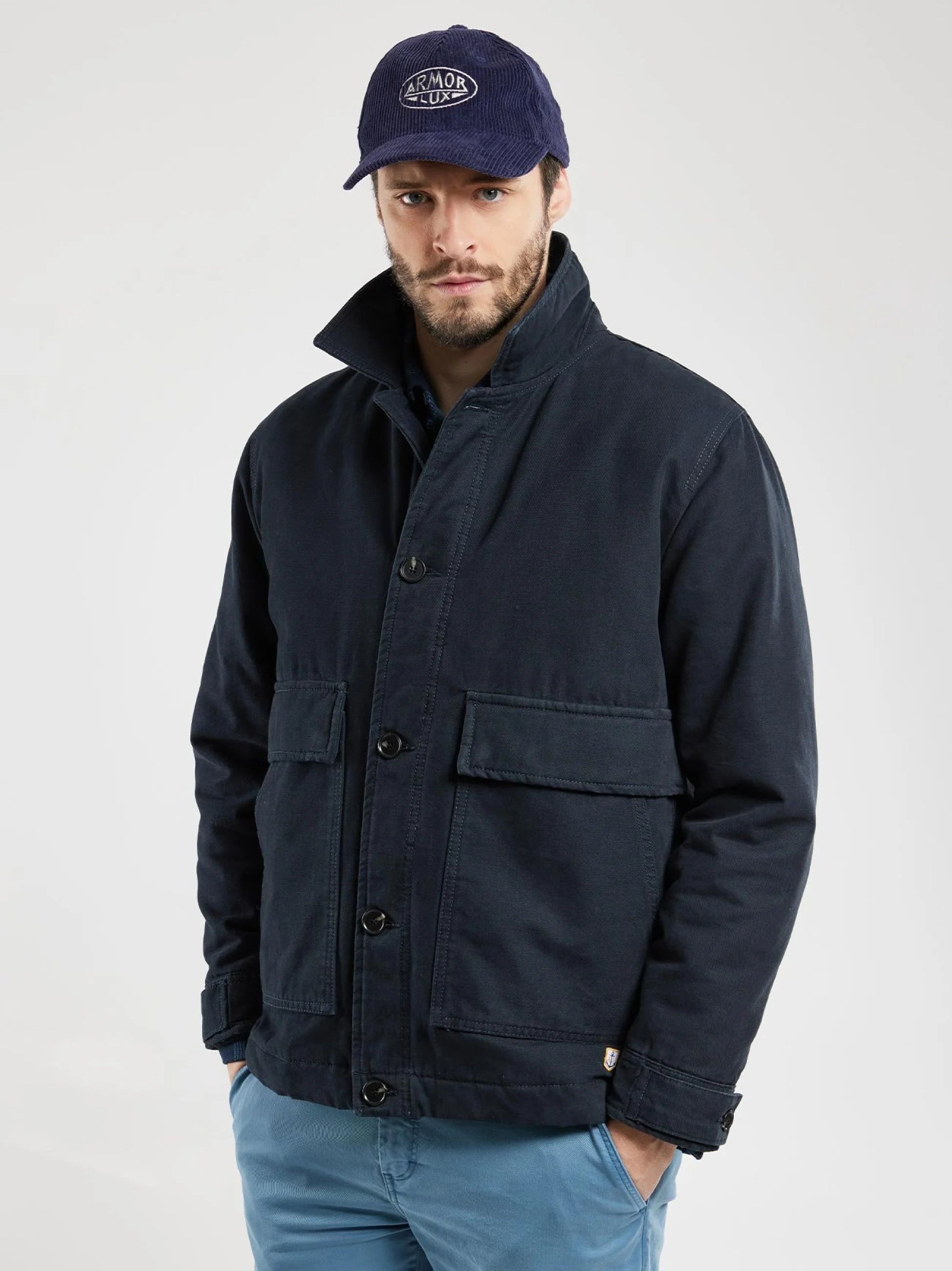 Padded Heritage Jacket - Rich Navy