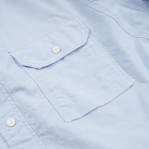 1920s Chambray Work Shirt - Blue