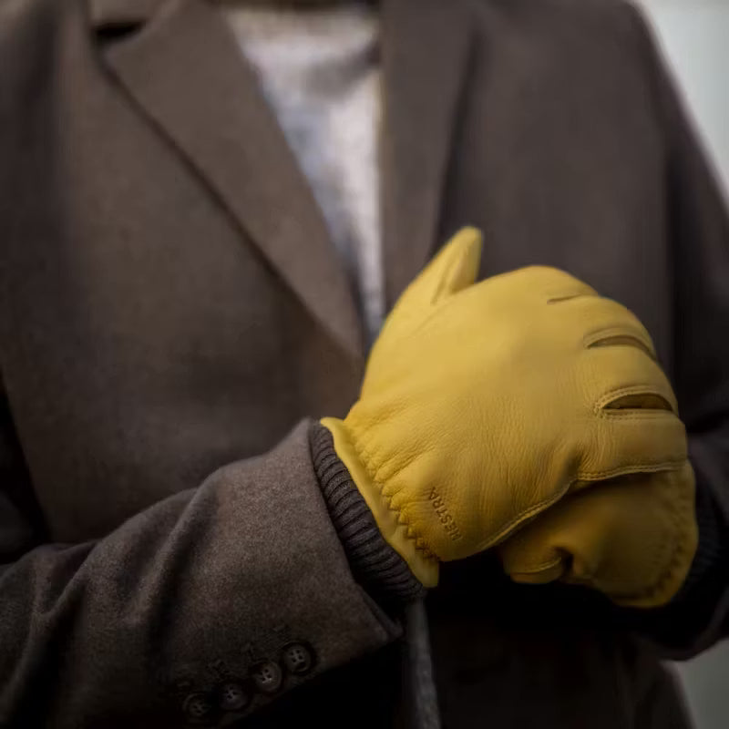 Tore Deerskin Gloves - Natural Yellow
