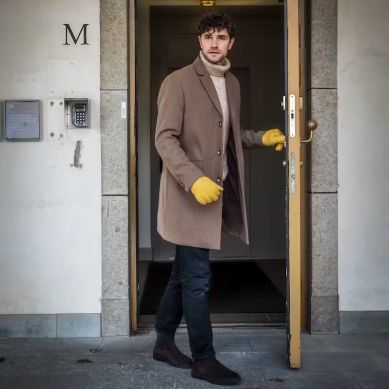 Tore Deerskin Gloves - Natural Yellow