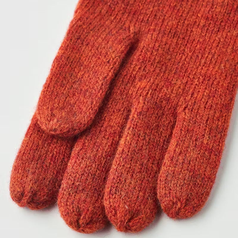Raggwool Gloves - Brick
