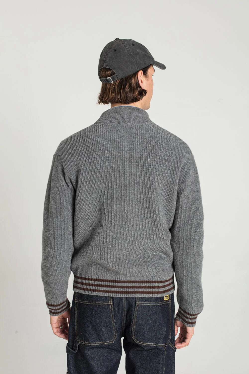 Goldi Lambswool Cardigan - Grey