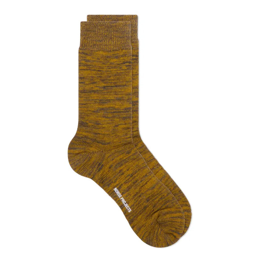 Bjarki Cotton Twist Socks - Facade Yellow