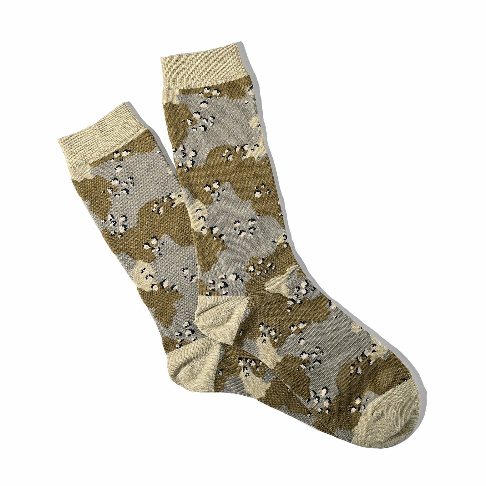 Camo Crew Socks - L. Brown