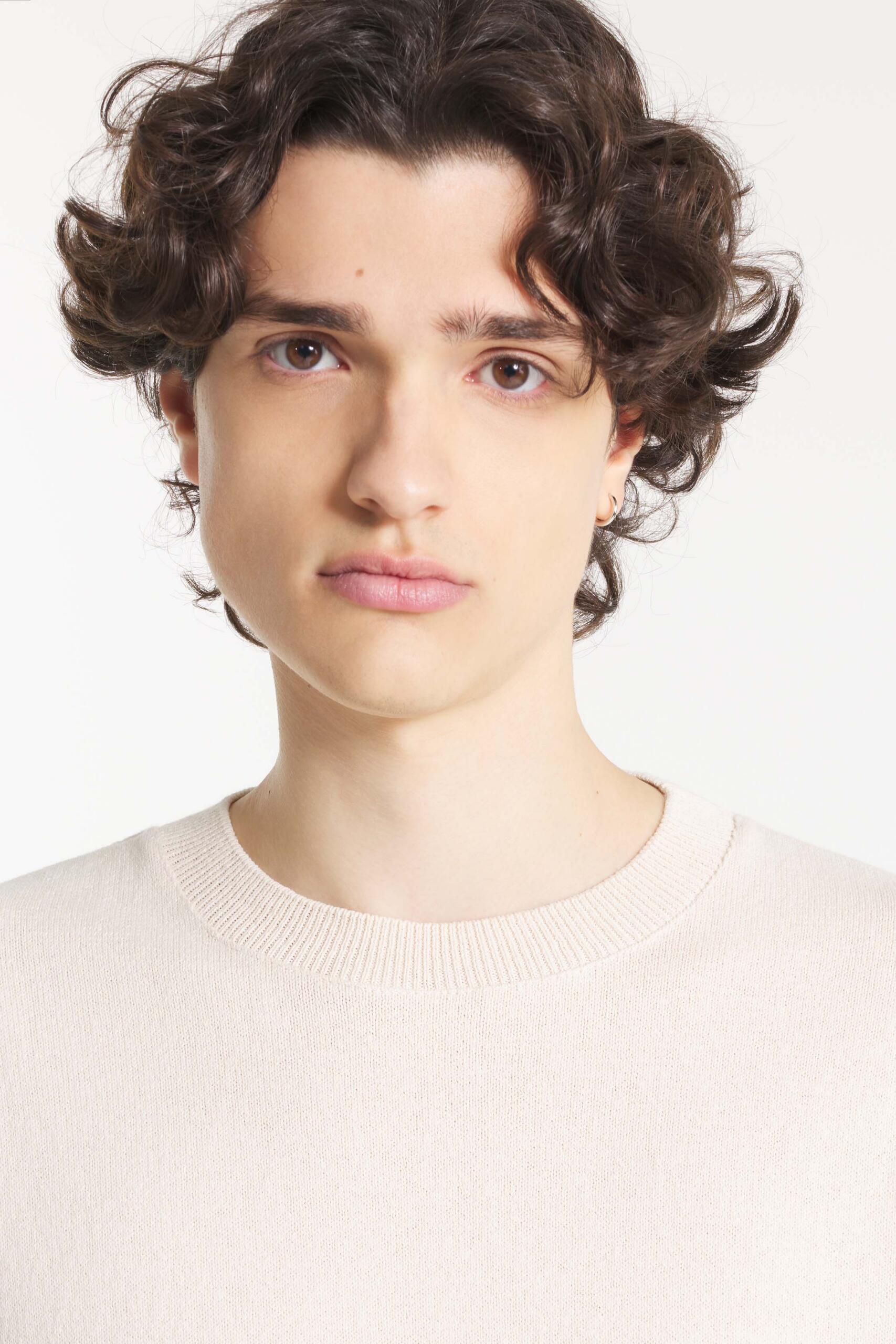 Sidon Sweater - Off White Crepe Cotton